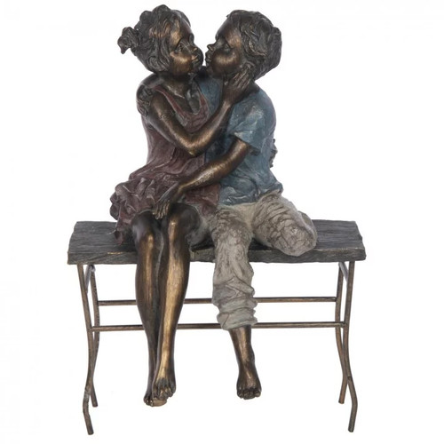 Statue garçon fille - garçon, et