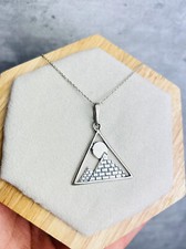 Pendentif En Argent Sterling 925 En Forme De Pyramide - EPD0236