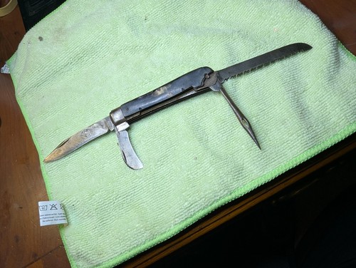 Couteau ancien bourrelier - couteau,