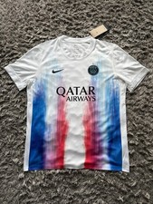 Maillot Entraînement Pre-Match PSG Nike Dri-FIT Édition Spéciale LDC - Blanc