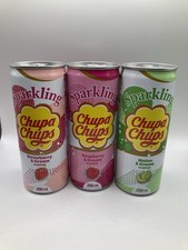 CHUPA CHUPS - Lot 3 Canettes CHUPA CHUPS SPARKLING Import Corée - Neuve