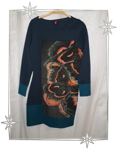 Robe droite fantaisie - droite, tons