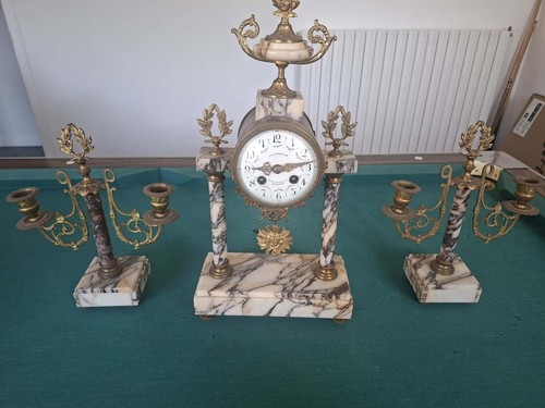 Ancienne horloge cheminee - ancienne,