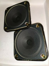 HAUT PARLEUR VOITURE VINTAGE 4 Ohms Membrane Papier Nos    2 Pcs      (DepA13h2)