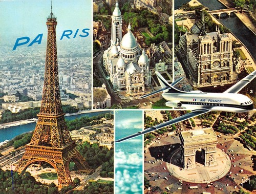 Grande carte postale paris - paris, en