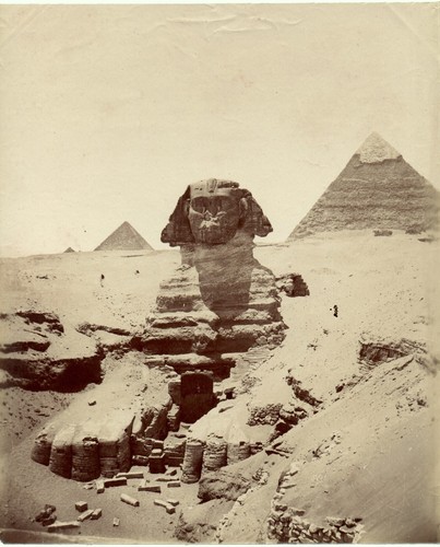 Egypte désensablage sphinx - désensablage, du