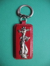 050 - Porte-clés - Réfrigérateurs Indésit - Girafe - Cuir rouge