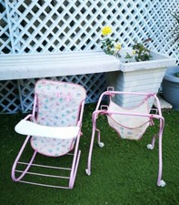 Vintage GRAZIOLI GIOCHI Balancelle + Trotteur Pour Poupée Doll Italy Collection