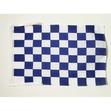 - Drapeau Damier Bleu et blanc