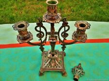 Bougeoir ancien en bronze 19ème siècle France Antique candlestick bronze 19th ce
