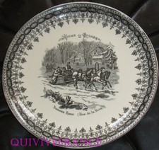 ASS119 - ASSIETTE VOYAGE EN RUSSIE Traineau îles de Neva - TERRE DE FER HB & CIE