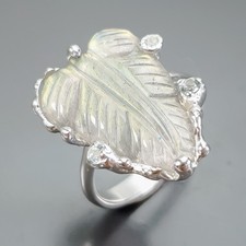 Bague bijou en labradorite