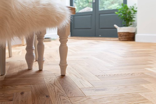 Parquet massif bâton rompu - ,