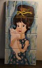 Ancien Tableau Céramique 1969