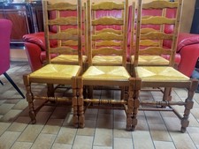 6 Chaises couleur de la Paille: Jaune très Clair ( Salle à Manger)