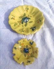 Deux Coupelles En Faïence Martre Tolosane - Jaune De Montpellier