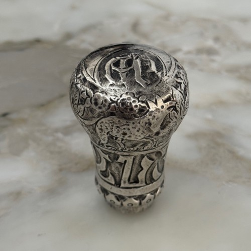Pommeau canne argent - canne, en