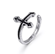 Bague femme homme croix - ✝️,