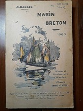 ALMANACH DU MARIN BRETON 1960 - MARÉES PHARES MER PÊCHE SOLEIL LUNE