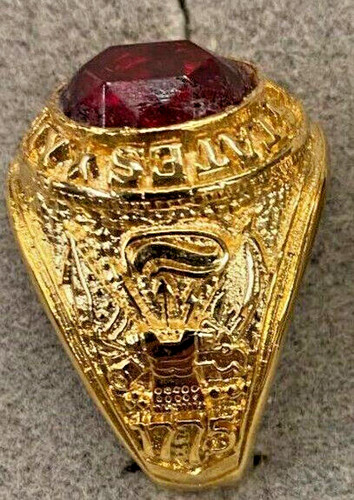 Army bague cristal rouge - army,