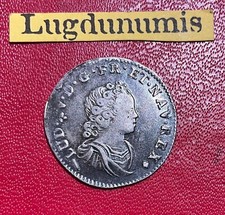 Louis XV, 1715-1774 – 1/10 écu argent Vertugadin 1718 W Lille TTB