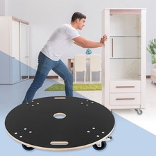 Chariot de transport à roulettes pivotantes 2 freins 800kg de charge rond Ø 87cm