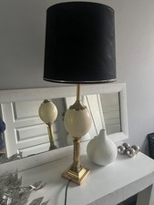Belle Lampe oeuf d'autruche dans le gout de Maison Charles