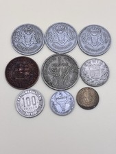 Lot De Pièces Anciennes Francs , Madagascar Indochine Tchad 