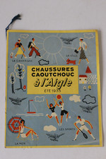 Catalogue des prix des Chaussures caoutchouc à l'Aigle été 1935 Hutchinson