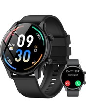 Montre Connectée Bluetooth 5.3 Femme/Homme | 1.39" HD | Appels, Santé 24h,...