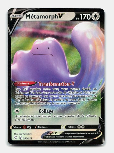 Carte pokémon métamorph - métamorph, v