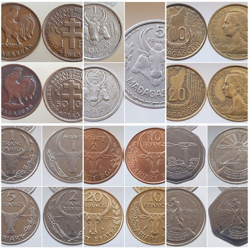 Madagascar francs ariary 1943 - francs,