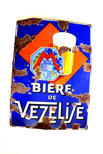 Plaque émaillée ancienne - émaillée,