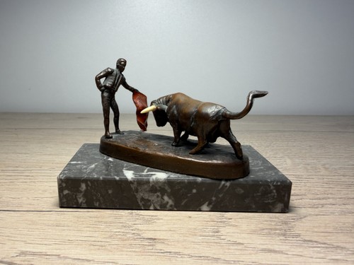 Sculpture art déco - sculpture, corrida