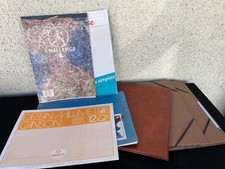 Lot de fournitures scolaires et bureautiques vintage – Canson, chemises, cahiers