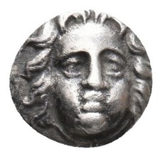 PISIDIE - SELGÉ Obole argent 300-190 BC Gorgone Athéna casquée monnaie grecque