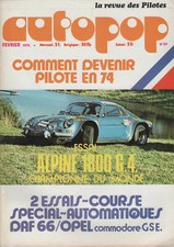 AUTOPOP 29 1974 ALPINE A110