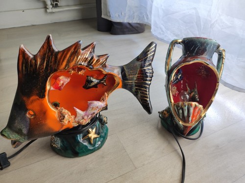 Lampes céramique vallauris - lampes,