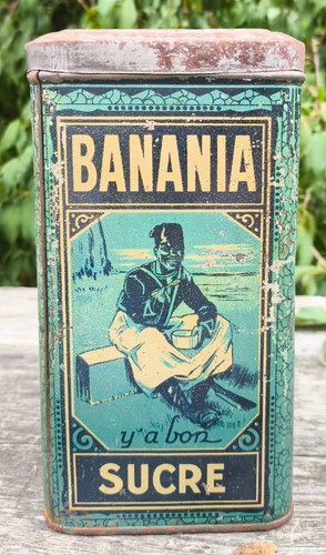 Boîte publicitaire ancienne