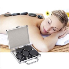 Mallette  massage aux 12 pierres chaudes Relaxation & Anti-Stress QUASI NEUF