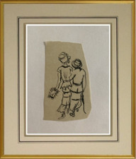 GEORGES GOURSAT dit SEM (1863-1934) DESSIN ORIGINAL MADAME PIPI KAKA 1920 (265)