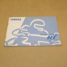 MANUEL DU PROPRIETAIRE ET D'UTILISATION YAMAHA RT 100 L 1998- ANGLAIS