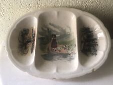 ANCIEN PETIT PLAT OVALE À COMPARTIMENTS SARREGUEMINES OBERNAI