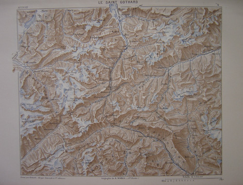 Carte ancienne col saint - carte, du