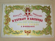 RARE LABEL ABSINTHE ALCOHOL