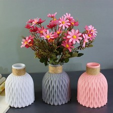 Bureau Vases Plastique Simplicité Blanc/Rose/Gris Anti-ceramic Agencement