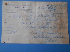 L. Beau - L'Alimentation Mancelle - Le Mans - 1927