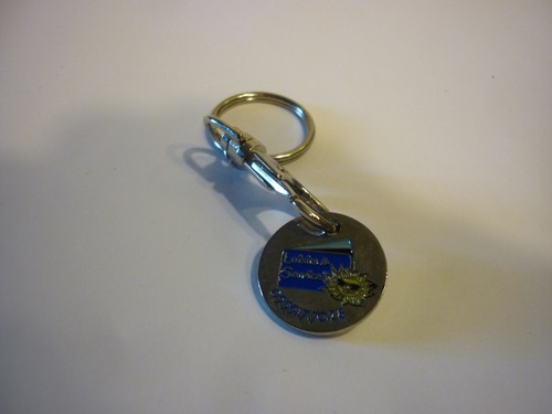 Porte clé jeton caddie - jeton,