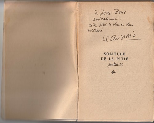 Autographe jean giono sur - jean,