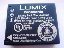 Batterie D'ORIGINE PANASONIC Lumix DMC-TZ2 DMC-TZ1 TZ3